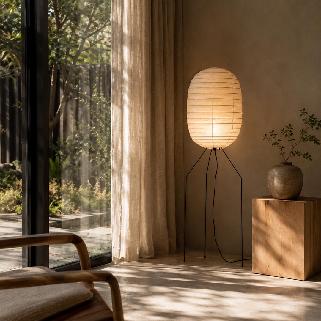 Washi Paper UF3-DL Floor Lamp