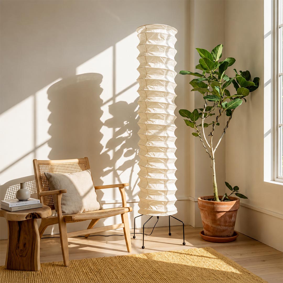 Akari UF4-31N Washi Paper Floor Lamp