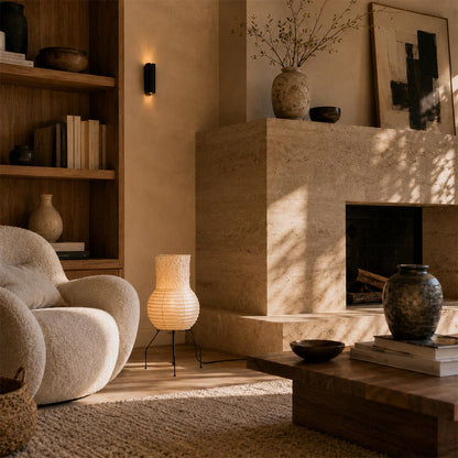 Akari Zara Washi Paper Lantern Table Lamp